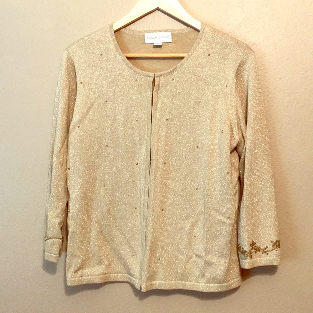Gold Embellished Sweater